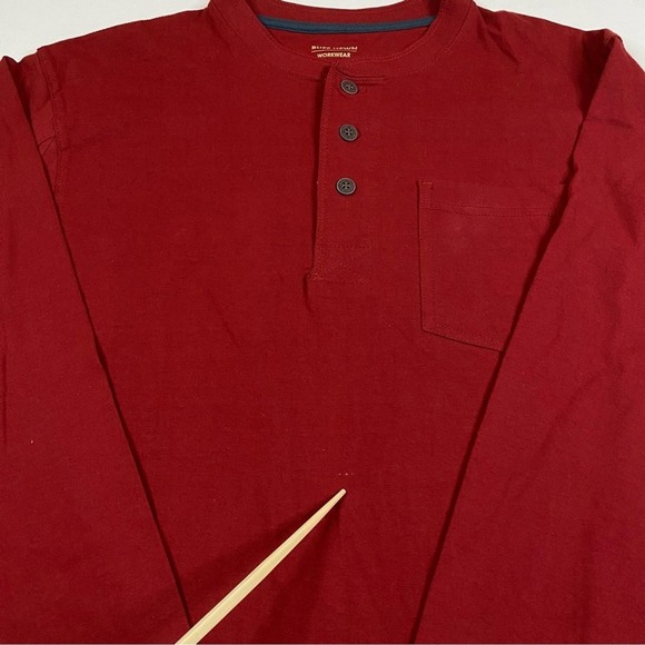 NEW Ruff Hewn Workwear T-Shirt Men's Medium Henley Heavyweight Chore Pocket Tee - Picture 6 of 10